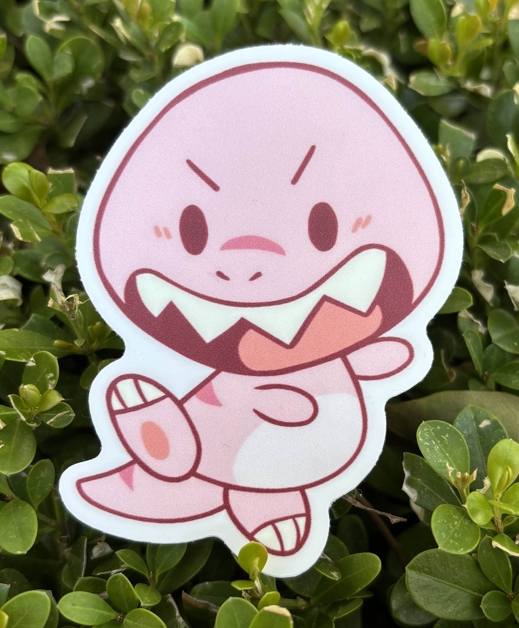 Pink T-Rex Sticker