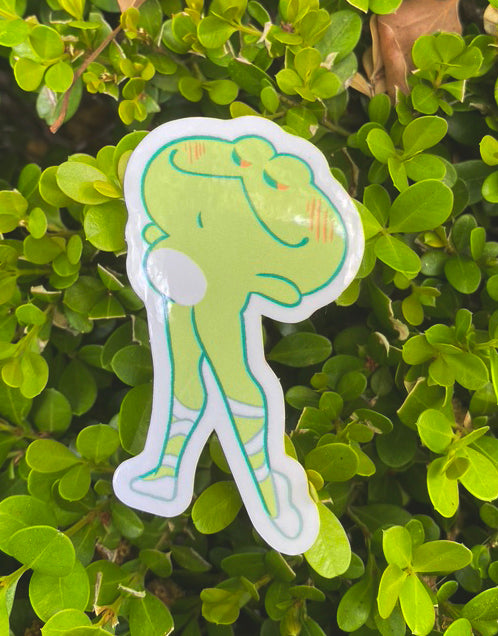 Ballet Froggy Sticker (White Shoes)